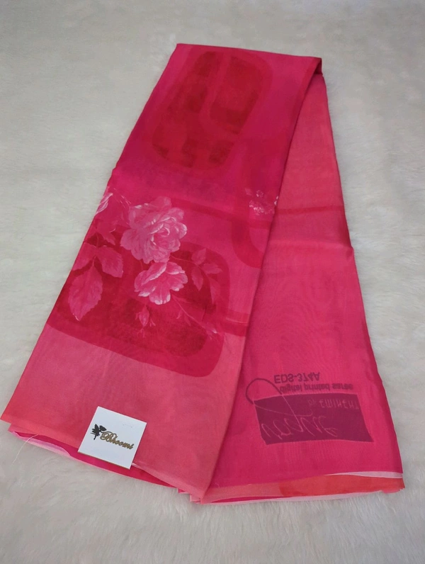 Pure Crepe With Digital  - Persian Rose