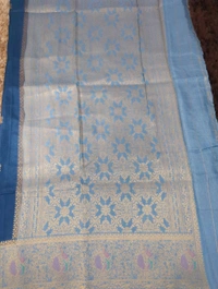 Pure Kanchi Dola Premium  - sky blue