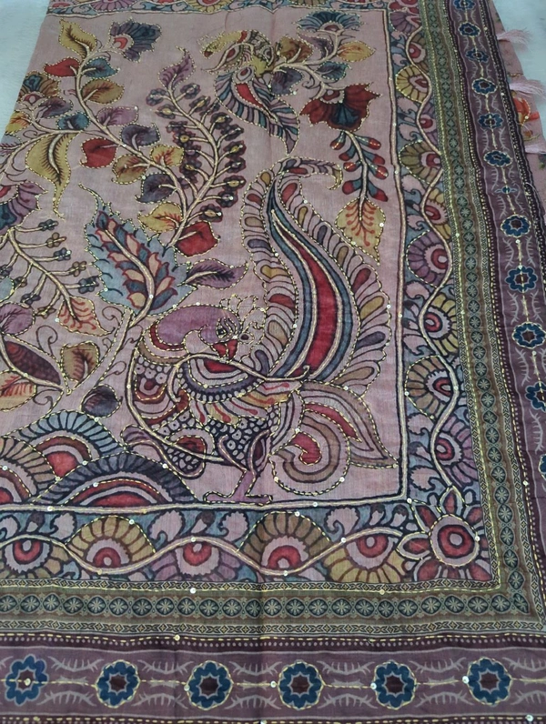 Chanderi Tusser  - Thistle