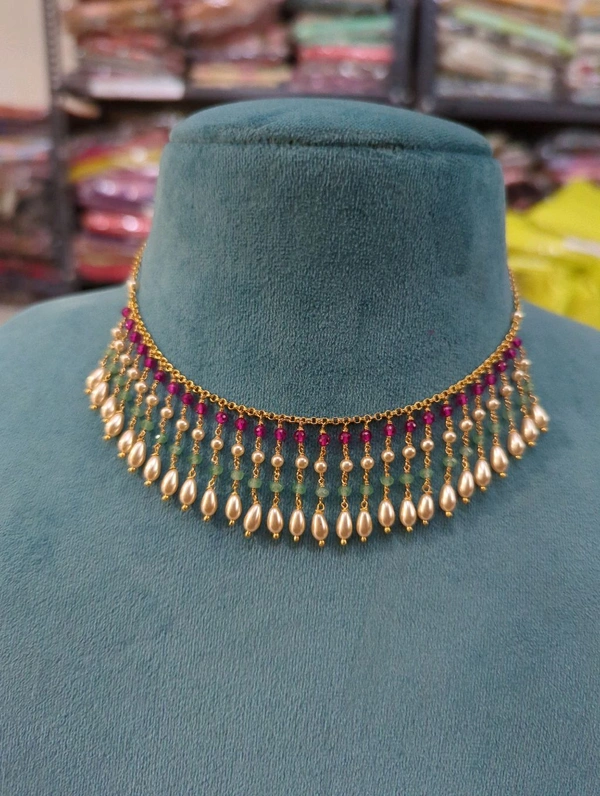 Gold Copy with Real Beads - 1 WEEK DISHPACH TIME, 16 INCHES, HD
