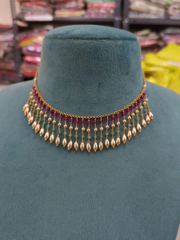 Gold Copy with Real Beads - 1 WEEK DISHPACH TIME, 16 INCHES, HD