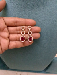 Diamond Copy Neck Set  - Vz, Maroon