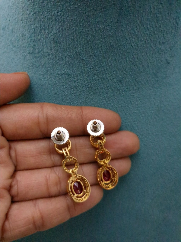 Diamond Copy Neck Set  - Vz, Maroon
