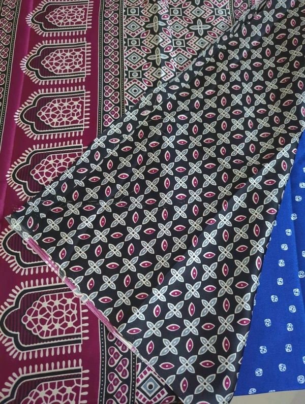 Model Silk Digital  - Navy Blue