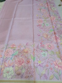 Soft Tusser Checks - Blue Chalk