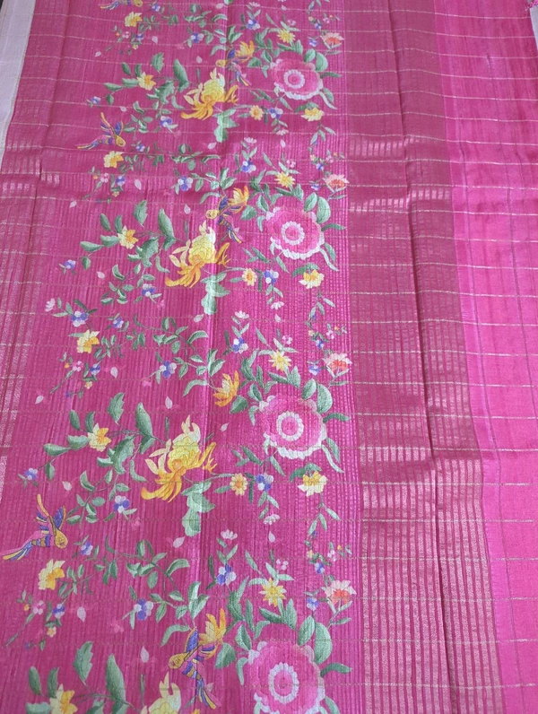 Tusser Checks Designer  - pink