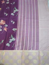Very Soft Chiniya Tusser  - Purple