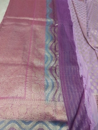 Pure Beneras Georgette  - Blue Chalk