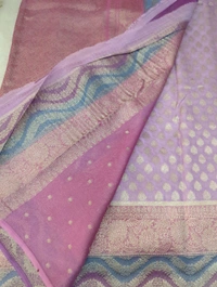 Pure Beneras Georgette  - Blue Chalk