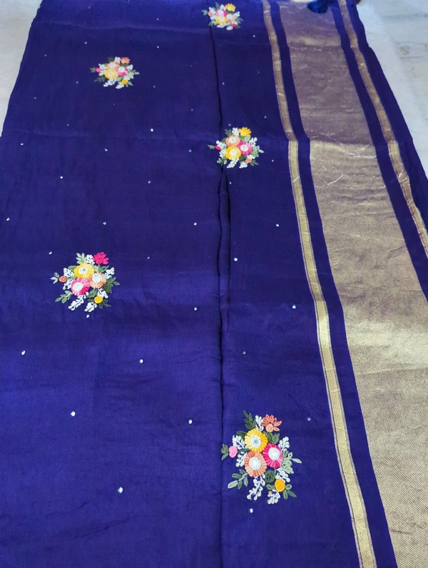 Pure Crepe Designer  - Pigment Indigo