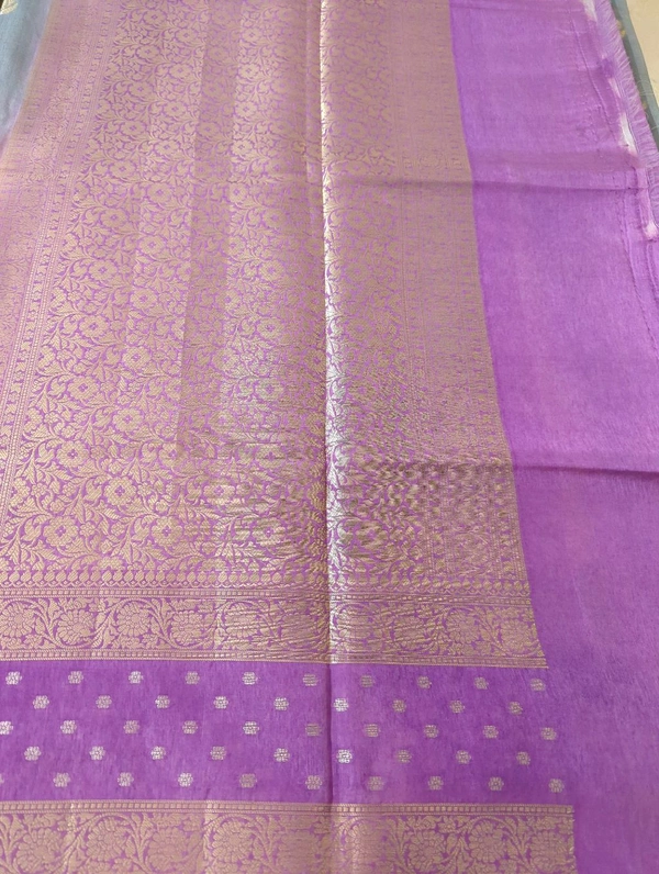 Fancy Mango Tusser  - Mauve