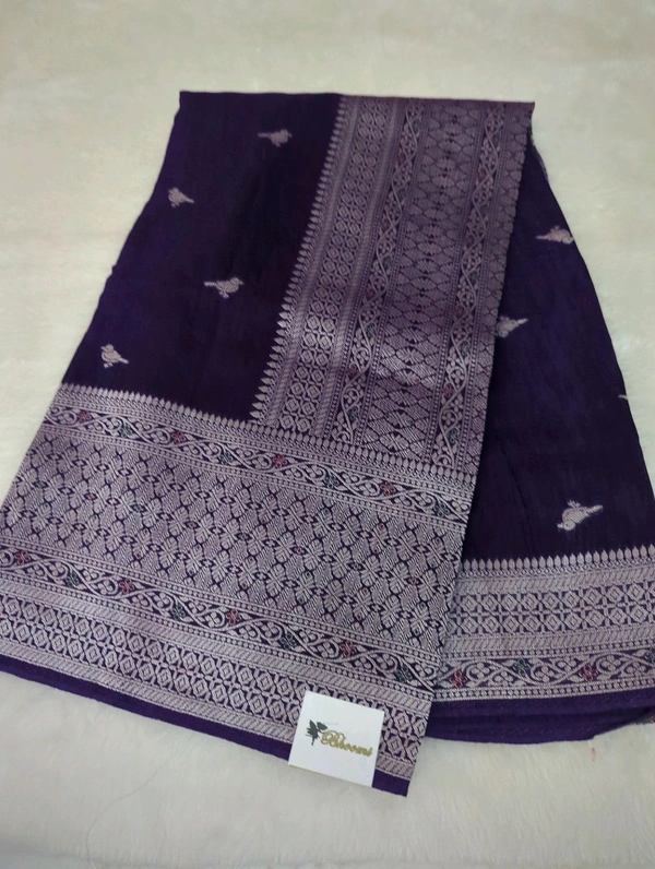 Premium Soft Raw Silk  - Pigment Indigo