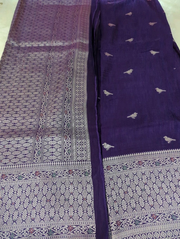 Premium Soft Raw Silk  - Pigment Indigo