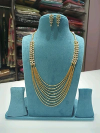 Designer Chandraharam With Ear Rings  - 4 Days Dispatch Time, Vz, 28 Inches