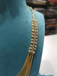 Designer Chandraharam With Ear Rings  - 4 Days Dispatch Time, Vz, 28 Inches