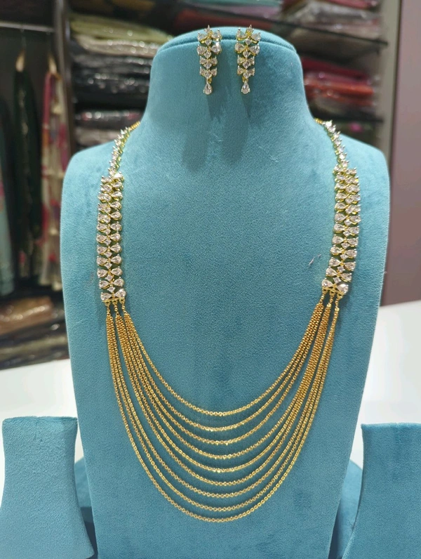 Designer Chandraharam With Ear Rings  - 4 Days Dispatch Time, HD, 28 Inches