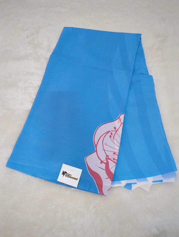 Pure Crepe Digital  - sky blue
