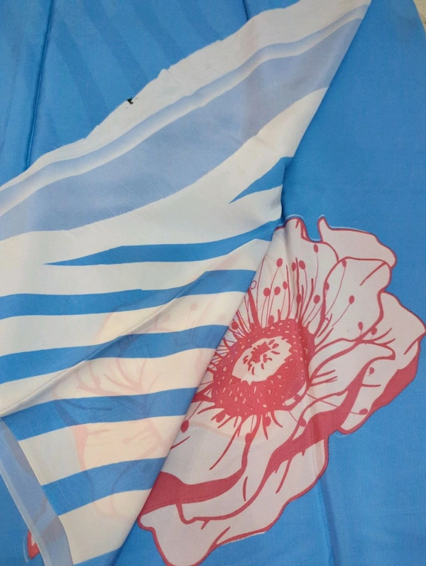 Pure Crepe Digital  - sky blue