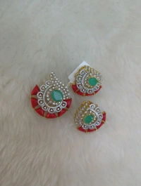 Designer Diamond Copy Pendant Set  - Vz