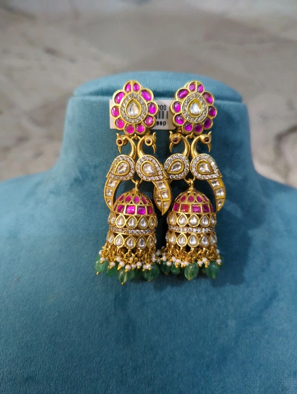 Designer Jadua Kundan Jumkies  - Vz