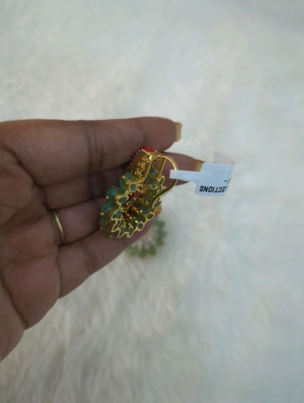 Designer Diamond Copy Pendant Set  - Vz