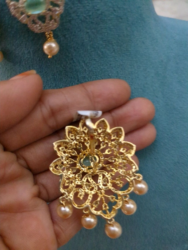 Diamond Copy Pendent Set  - Vz, Jungle Mist