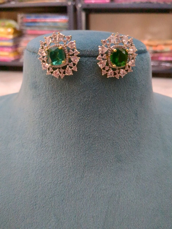 Diamond Copy Stud's  - Vz, green