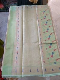 silk kota weaving - Green