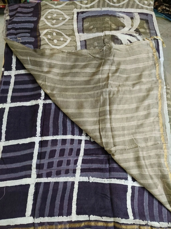pure chanderi - Purple