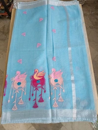 kota embroidaey - sky blue
