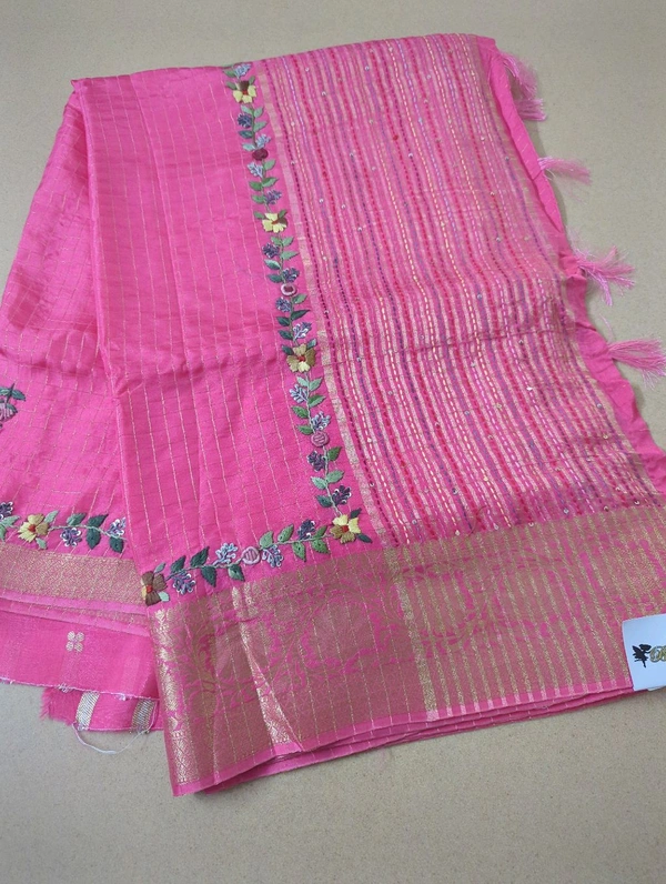dola hand work - Pink Flamingo