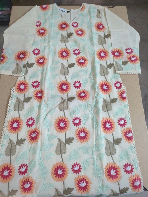 premium designer cotton suit - 42