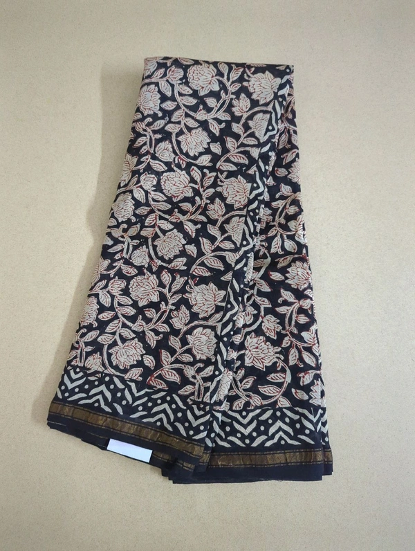 pure chanderi - Black