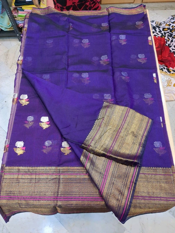 pure silk kota - violet