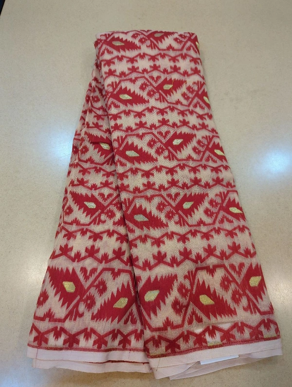 soft jamdhani - Red