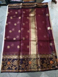 silk kota weaving - Maroon