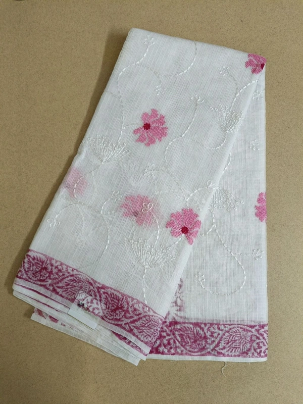 kota embroidaey - White