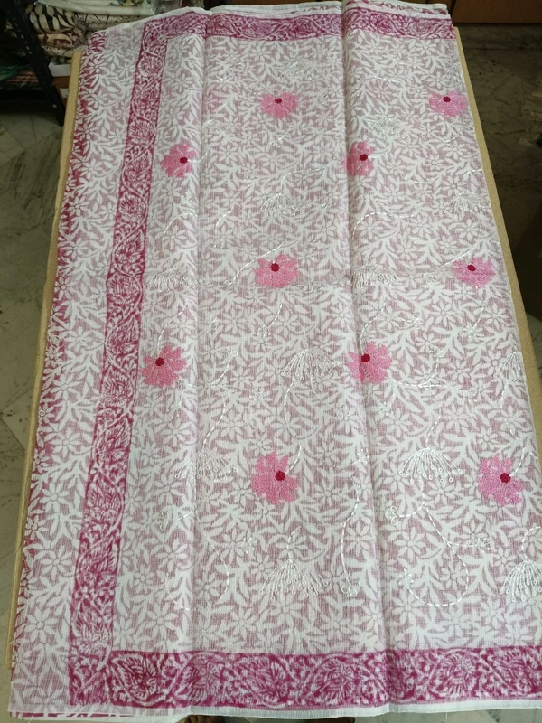 kota embroidaey - White