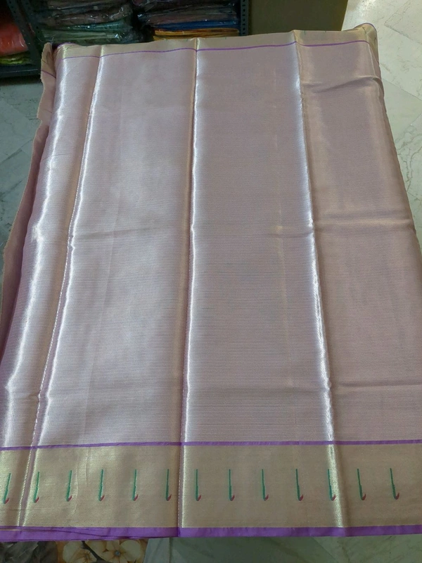 pure silk kota pythani - pink