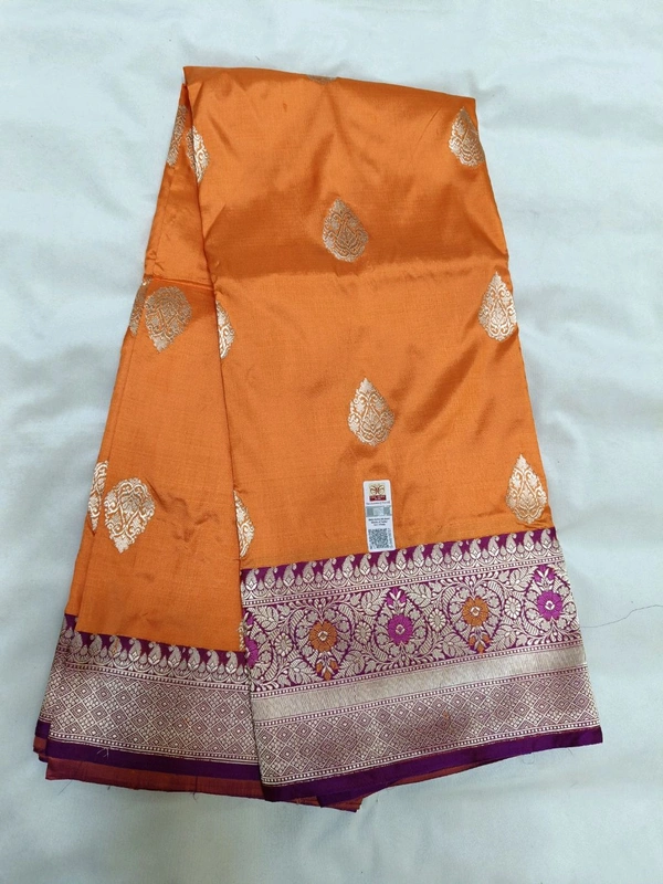 pure katan meenakari - Orange