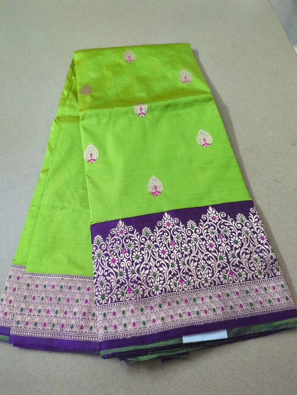 pure katan meenakari - Green