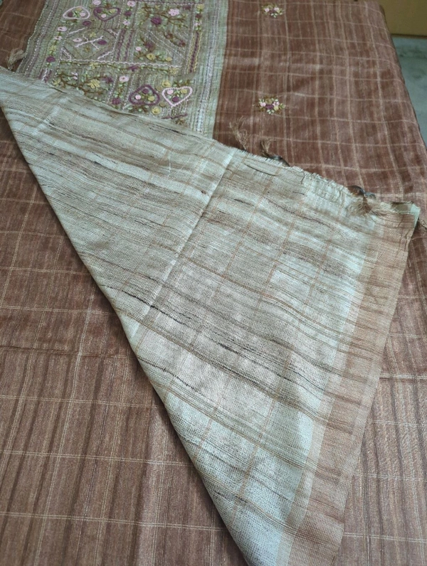 SOFT TUSSER - Brown