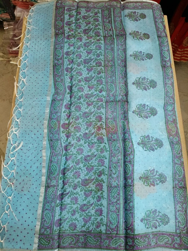 kota embroidaey - sky blue
