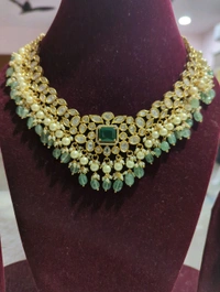 GOLD COPY NECK SET - Green