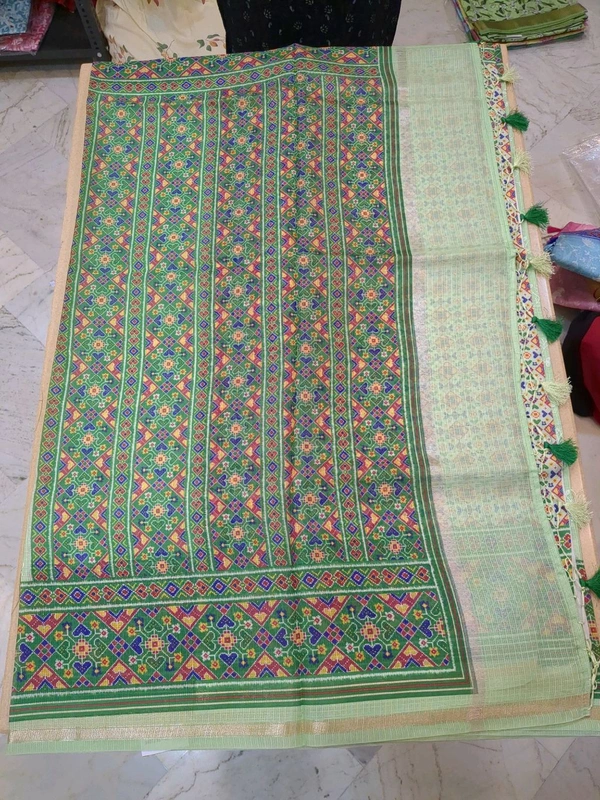 SILK KOTA SAREE - Green