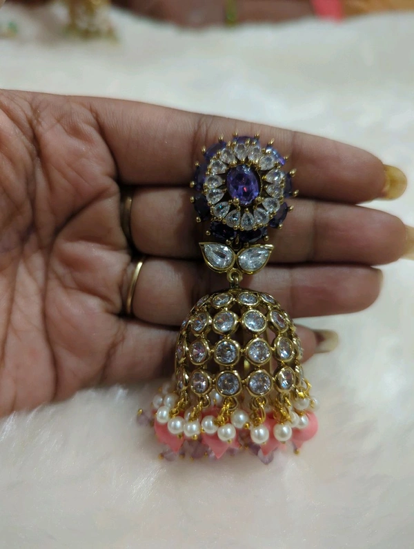 ear rings - Purple