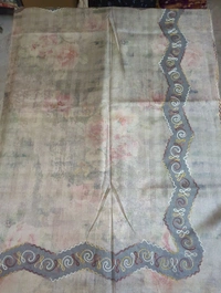 TUSSER EMBROIDERY - Gray