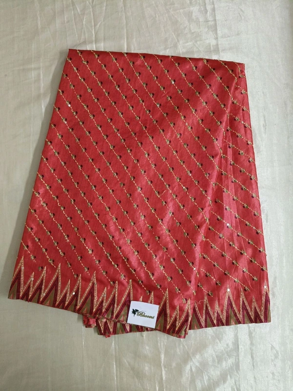 soft silk kantha - Red