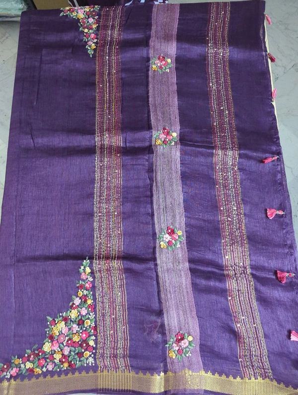 pure lenin kantha work - Pigment Indigo