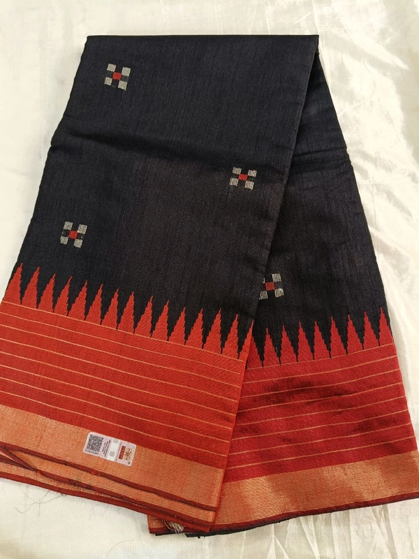 pure rawsilk - black wit red